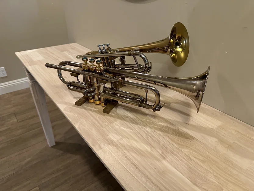 Giá đỡ kèn Trumpet dạng phẳng (Trumpet Stand - Flat) in 3D - Image 1