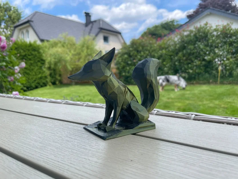 Low Poly - Cáo (Low Poly - Fox) - Image 7