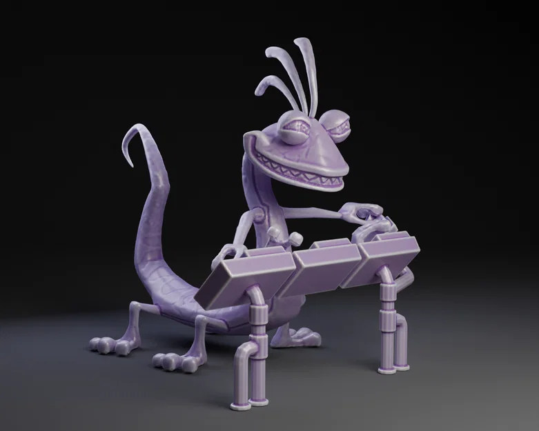 Mô hình 3D Randall Boggs tại bảng điều khiển - Monsters Inc. - Image 1