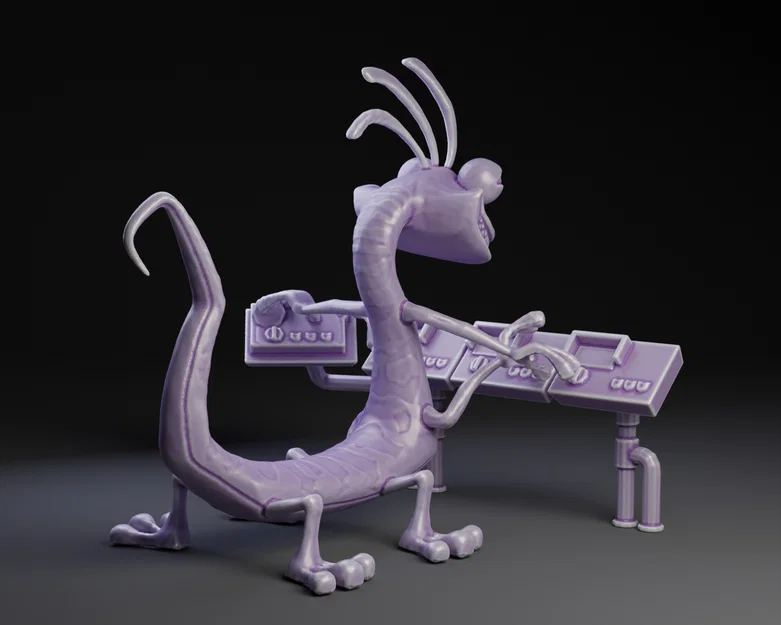 Mô hình 3D Randall Boggs tại bảng điều khiển - Monsters Inc. - Image 2