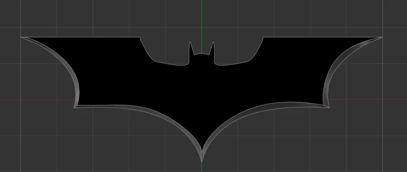 Mô hình Batarang 3D - Biểu tượng Batman cho fan DC - Image 1