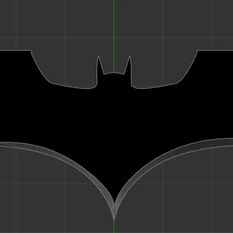 Mô hình Batarang 3D - Biểu tượng Batman cho fan DC