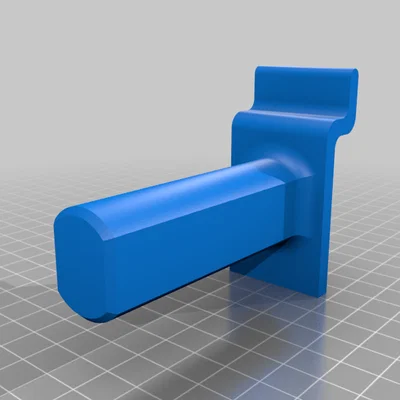 Móc/peg chuyển slatwall sang ống PVC (Slat wall to PVC adapter hooks)