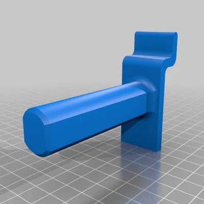 Móc/peg chuyển slatwall sang ống PVC (Slat wall to PVC adapter hooks)