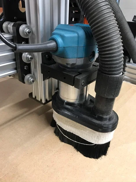 Dust shoe Makita/Katsu router 65mm (ống hút 35mm, nam châm 6mm) - Image 2