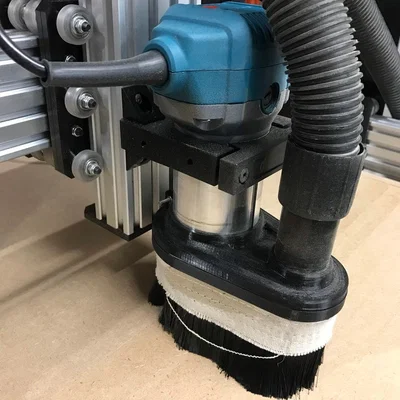 Dust shoe Makita/Katsu router 65mm (ống hút 35mm, nam châm 6mm)