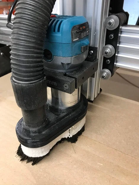Dust shoe Makita/Katsu router 65mm (ống hút 35mm, nam châm 6mm) - Image 3