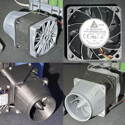 Nắp Bảo Vệ Cánh Quạt 60mm Phong Cách Phản Lực Cho Tản Nhiệt