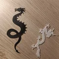 Mẫu kẹp sách hình rồng (Dragon Bookmarks) độc đáo cho người yêu sách - Thumbnail 1