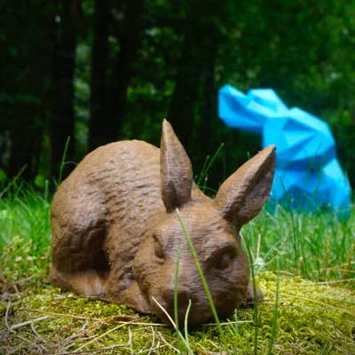 Mô hình thỏ Brooding Bunny - Tác phẩm điêu khắc 3D độc đáo