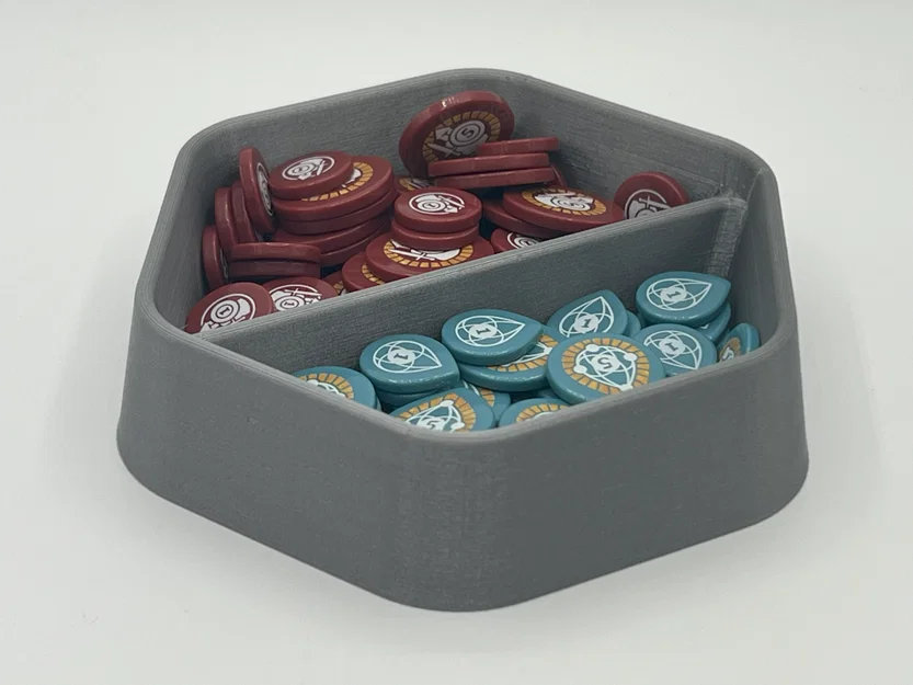 Khay Lục Giác Xếp Chồng Đựng Token Cho Boardgame (tùy chọn vách ngăn) - Image 1