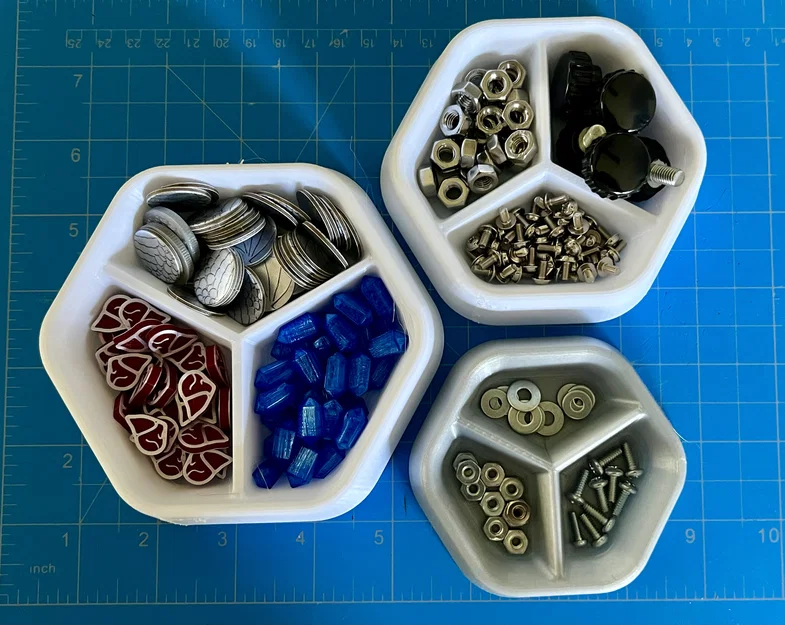 Khay Token Lục Giác Xếp Chồng 3 Ngăn Cho Boardgame (Nhiều Kích Thước) - Image 5