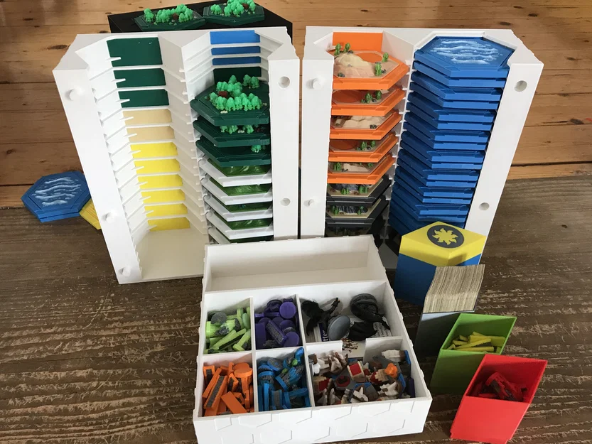 Hệ thống hộp lưu trữ 3D cho bộ cờ Catan 2.0 (5-6 người chơi) - Image 1