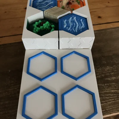 Hệ thống hộp lưu trữ 3D cho bộ cờ Catan 2.0 (5-6 người chơi)