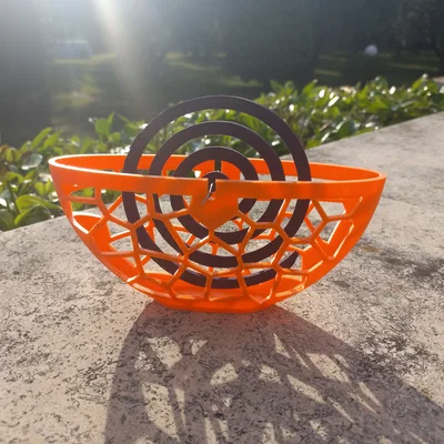 Khay đựng nhang muỗi thiết kế Voronoi thông thoáng - In 3D
