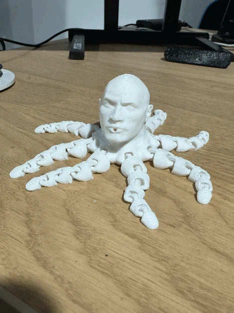 Nắp chai nước hình Rock-topus độc lạ: Mô hình 3D kết hợp Fidget - Image 2