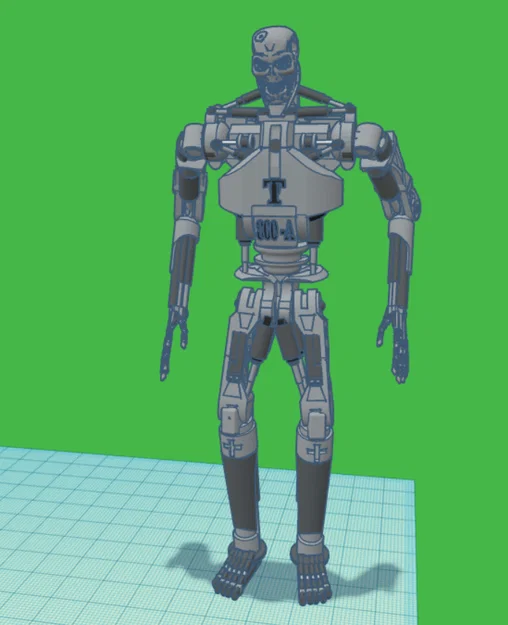 Mô hình robot T-800-A phiên bản đơn giản hóa cho in 3D - Image 2