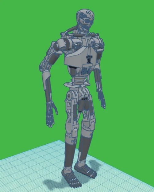 Mô hình robot T-800-A phiên bản đơn giản hóa cho in 3D - Image 3