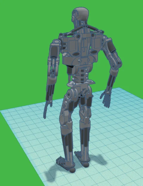 Mô hình robot T-800-A phiên bản đơn giản hóa cho in 3D - Image 4