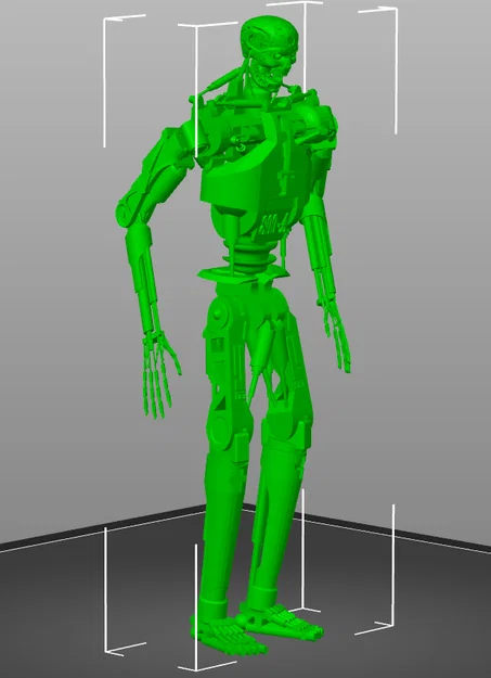 Mô hình robot T-800-A phiên bản đơn giản hóa cho in 3D - Image 5