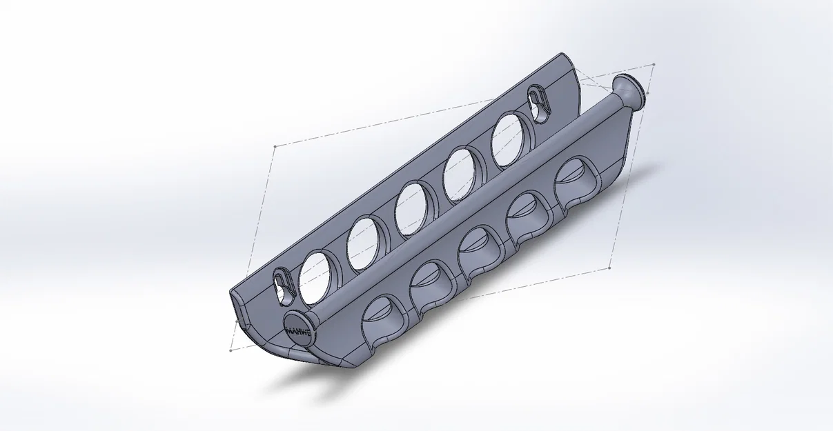 Giá treo tường cho túi xe đạp Ortlieb (DIY 3D Print) - Image 2