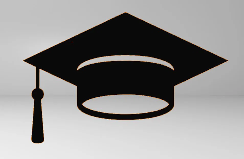 Mô hình 2D nón cử nhân trang trí tường tốt nghiệp (Graduation 2024) - Image 1