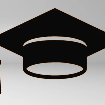 Mô hình 2D nón cử nhân trang trí tường tốt nghiệp (Graduation 2024)