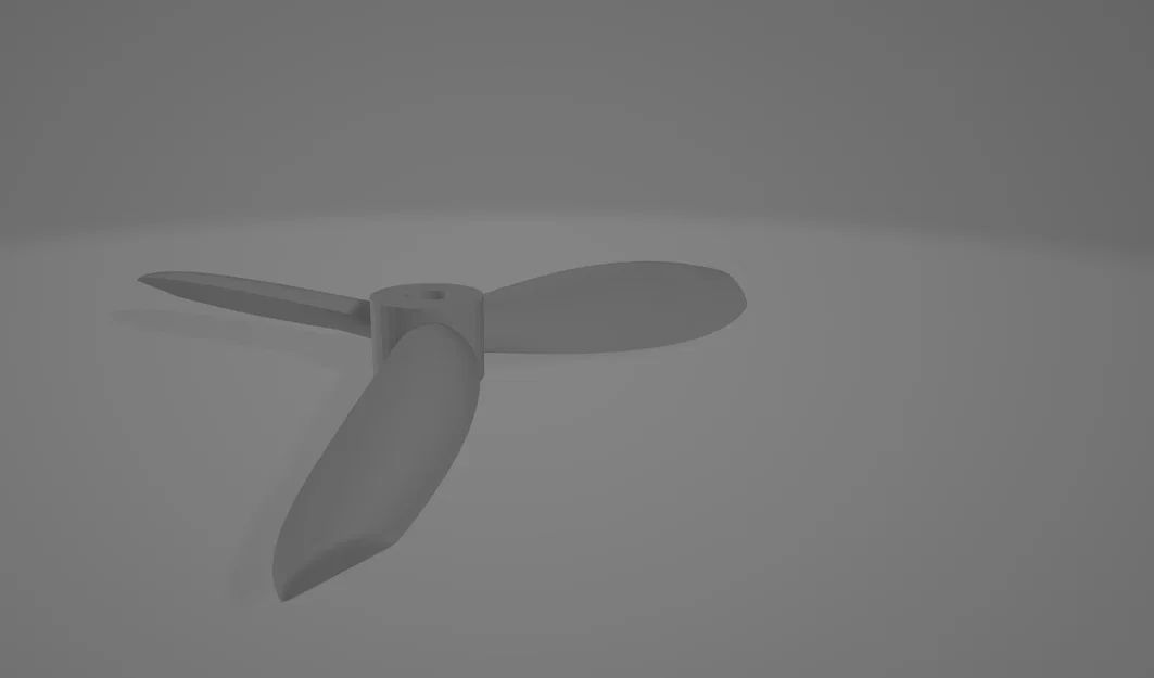 Mô hình cánh quạt 3 cánh tinh xảo cho in 3D - Image 1