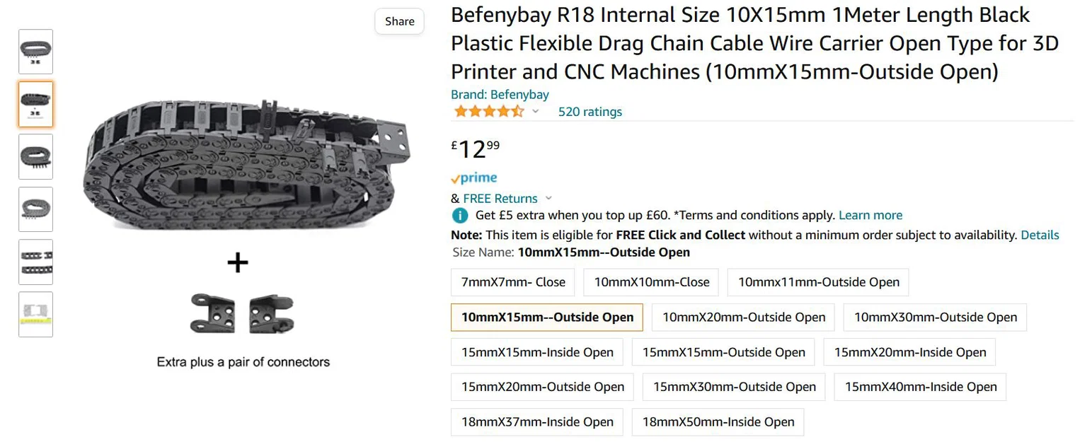 V-Minion Drag-Chain Assembly V2 (Z+X) – Bộ drag-chain trục Z & X - Image 6