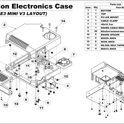 Vỏ Electronics Enclosure RatRig V-Minion (gắn sau)