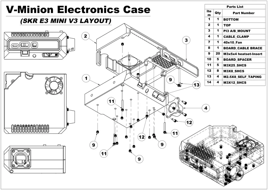 Vỏ Electronics Enclosure RatRig V-Minion (gắn sau) - Image 4