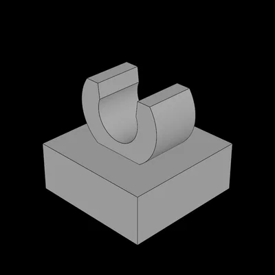 Gạch Lego 1x1 có ngàm kẹp Thick C-Clip - File in 3D chất lượng