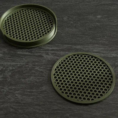 Bộ đế lót ly họa tiết tổ ong 3D kèm khay đựng (Honeycomb Coasters)