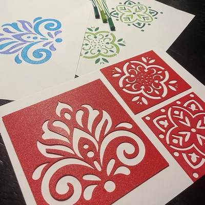 Bộ khuôn vẽ Mandala (Mandala drawing templates)
