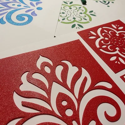 Bộ khuôn vẽ Mandala (Mandala drawing templates)