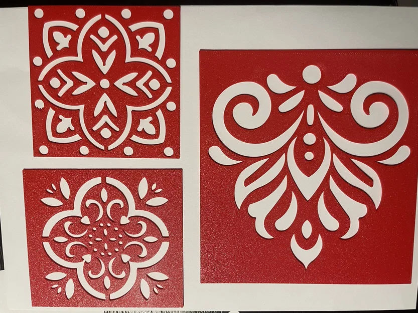 Bộ khuôn vẽ Mandala (Mandala drawing templates) - Image 4