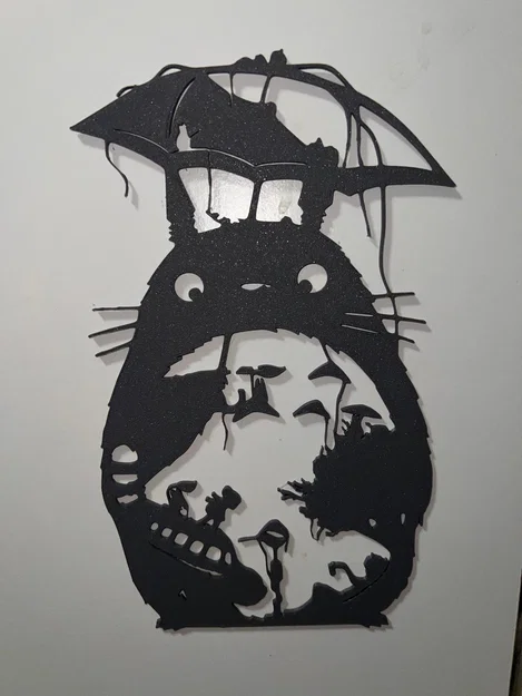 Mô hình trang trí tường Totoro in 3D nghệ thuật cho người hâm mộ Ghibli - Image 1