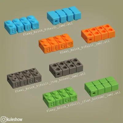 Móc khóa Flexy Brick (Flexy Brick keychain)