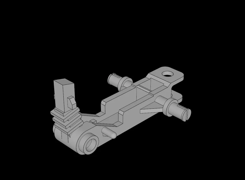 Khung gầm xe mô tô 3 bánh tương thích LEGO in 3D - Image 1