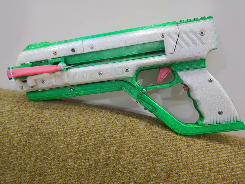 Mô hình súng bắn thun 5 vòng in 3D (5-Round Pencils Slingshot GUN) - Image 2