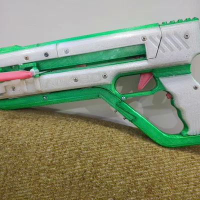 Mô hình súng bắn thun 5 vòng in 3D (5-Round Pencils Slingshot GUN)