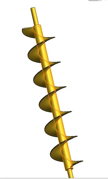 Trục Vít Xoắn Ốc (Conductor Helicoidal) Cho Mô Hình Truyền Động Cơ Khí - Image 1