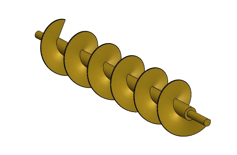Trục Vít Xoắn Ốc (Conductor Helicoidal) Cho Mô Hình Truyền Động Cơ Khí - Image 2