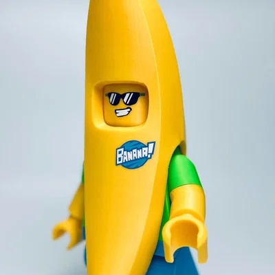 Trang phục đầu Banana Guy cho LEGO tỉ lệ 6:1