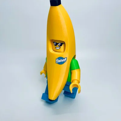 Trang phục đầu Banana Guy cho LEGO tỉ lệ 6:1