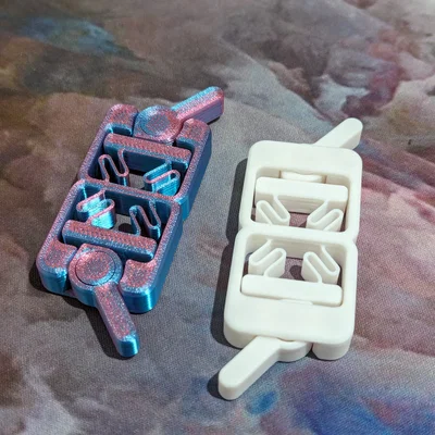 Đồ chơi fidget công tắc đôi in 3D (Print-in-Place Twin Switch)
