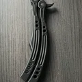 Mô hình dao bướm Butterfly Knife CS:GO in 3D ấn tượng - Thumbnail 2