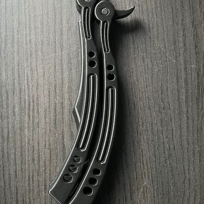 Mô hình dao bướm Butterfly Knife CS:GO in 3D ấn tượng