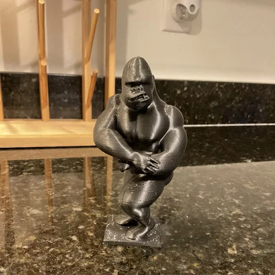 Mô hình 3D chú khỉ đột tập gym Bodybuilding Gorilla độc đáo