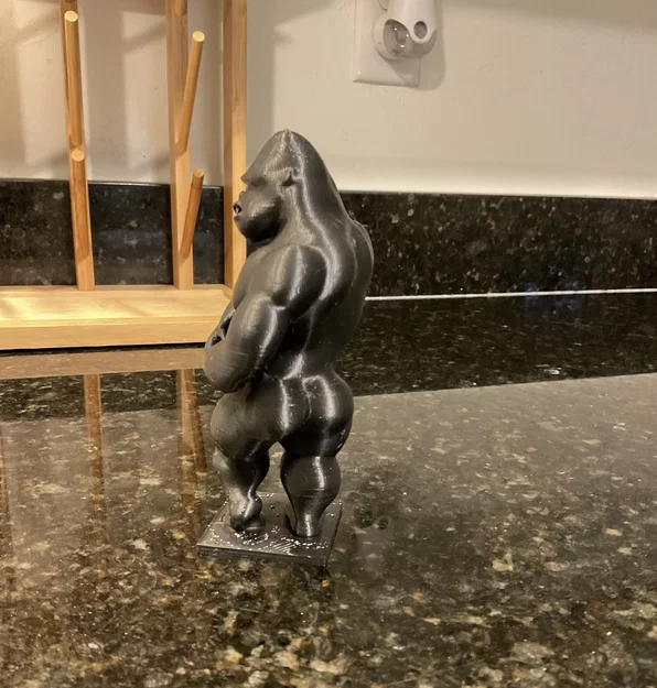 Mô hình 3D chú khỉ đột tập gym Bodybuilding Gorilla độc đáo - Image 2